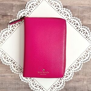Kate Spade Fuchsia Leather Planner